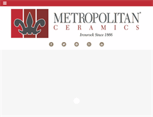 Tablet Screenshot of metroceramics.com